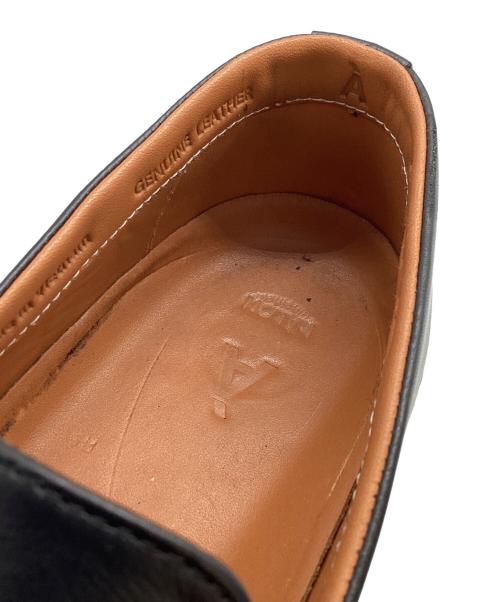 hALON（アーロン）halon (アーロン) モンクストラップ スリッポン / 本革 / GENUINE LEATHER  ブラック サイズ:26cmの古着・服飾アイテム