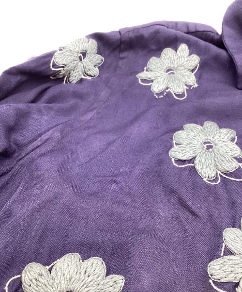 NOMA t.d.（ノーマティーディー）NOMA t.d. (ノーマティーディー) 刺繍オープンカラーシャツ / N35-EM01 / Floral Hand Embroidery Shirt ネイビー サイズ:2の古着・服飾アイテム