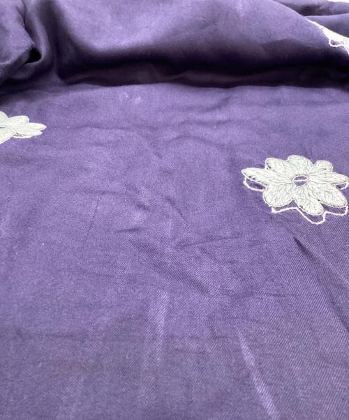 NOMA t.d.（ノーマティーディー）NOMA t.d. (ノーマティーディー) 刺繍オープンカラーシャツ / N35-EM01 / Floral Hand Embroidery Shirt ネイビー サイズ:2の古着・服飾アイテム