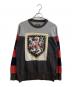 Vivienne Westwood man（ヴィヴィアン ウェストウッド マン）の古着「フロントプリントカットソー / SHIELD WITH SCALLOPED EDGE” ラグビースウェット / VW-LP77819」｜グレー