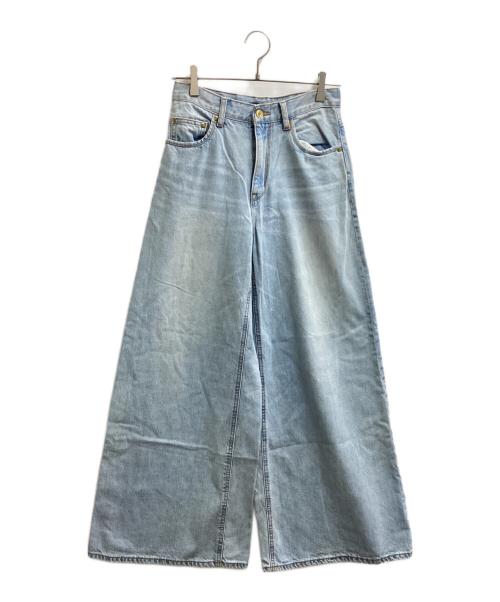 allureville（アルアバイル）allureville (アルアバイル) バギーデニム / 20231012070 / 23AW インディゴ サイズ:2の古着・服飾アイテム