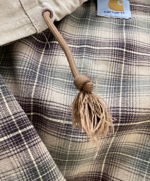 CarHartt（カーハート）CarHartt (カーハート) 裏ネルアクティブジャケット ベージュ サイズ:不明（タグ欠損）の古着・服飾アイテム