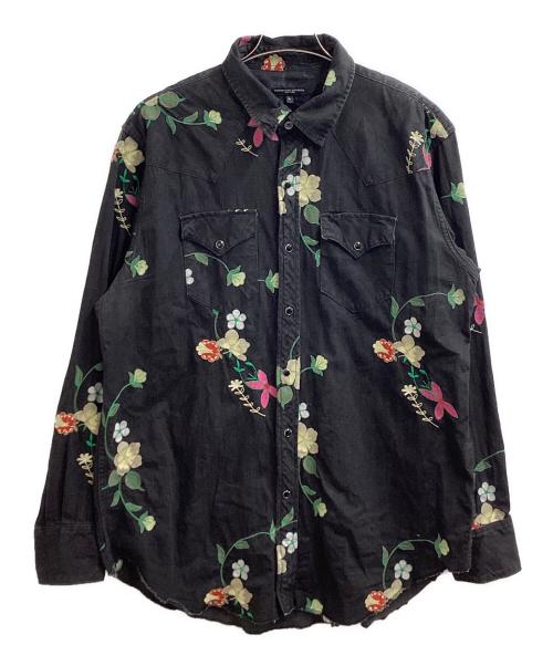 Engineered Garments（エンジニアドガーメンツ）Engineered Garments (エンジニアードガーメンツ) 刺繍ウエスタンシャツ ブラック サイズ:Lの古着・服飾アイテム