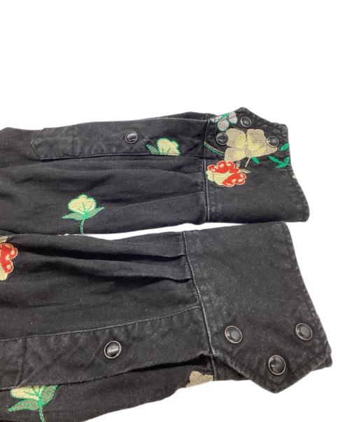 Engineered Garments（エンジニアドガーメンツ）Engineered Garments (エンジニアードガーメンツ) 刺繍ウエスタンシャツ ブラック サイズ:Lの古着・服飾アイテム