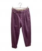 PT01ピーティーゼロウーノ）の古着「CARROT FIT PANTS」｜パープル