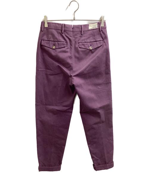 PT01（ピーティーゼロウーノ）PT01 (ピーティーゼロウーノ) CARROT FIT PANTS パープル サイズ:44の古着・服飾アイテム