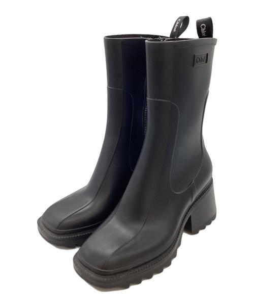 Chloe（クロエ）Chloe (クロエ) BETTYレインブーツ ブラック サイズ:40の古着・服飾アイテム