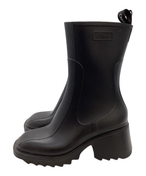 Chloe（クロエ）Chloe (クロエ) BETTYレインブーツ ブラック サイズ:40の古着・服飾アイテム