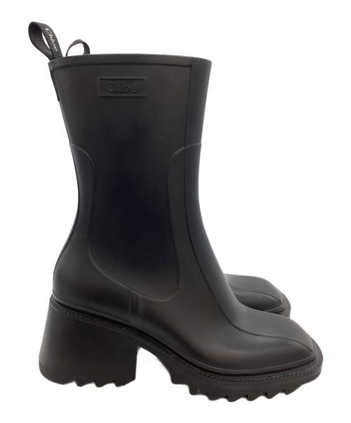 Chloe（クロエ）Chloe (クロエ) BETTYレインブーツ ブラック サイズ:40の古着・服飾アイテム