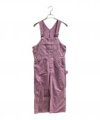 holidayホリデー）の古着「COLOR BIG OVER-ALL / カラービッグオーバーオール / 20102282」｜ピンク