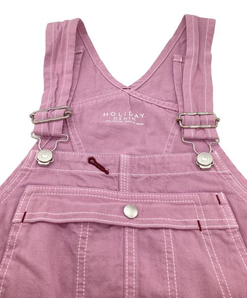 holiday（ホリデー）holiday (ホリデー) COLOR BIG OVER-ALL / カラービッグオーバーオール / 20102282 ピンク サイズ:00の古着・服飾アイテム