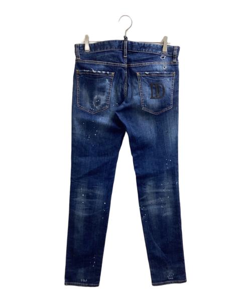 DSQUARED2（ディースクエアード）DSQUARED2 (ディースクエアード) スリムフィットジーンズ　S71LB0498 インディゴ サイズ:46の古着・服飾アイテム