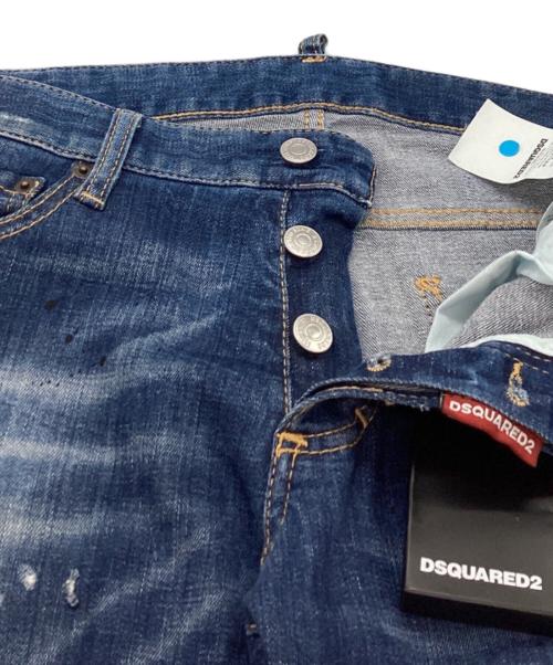 DSQUARED2（ディースクエアード）DSQUARED2 (ディースクエアード) スリムフィットジーンズ　S71LB0498 インディゴ サイズ:46の古着・服飾アイテム