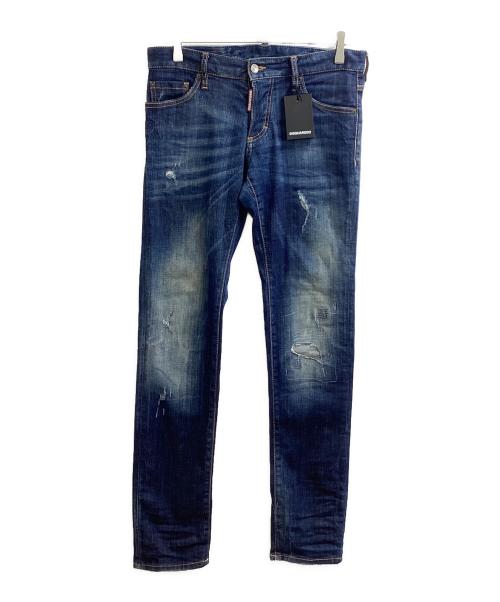 DSQUARED2（ディースクエアード）DSQUARED2 (ディースクエアード) スリムフィットジーンズ / slim fit jeans / S71LB0173 インディゴ サイズ:44の古着・服飾アイテム