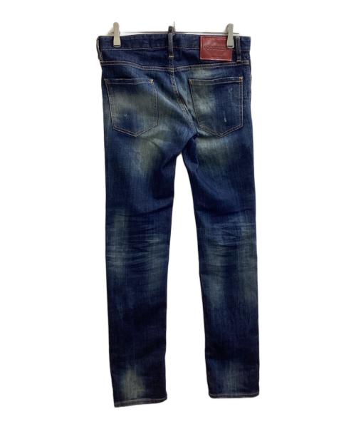DSQUARED2（ディースクエアード）DSQUARED2 (ディースクエアード) スリムフィットジーンズ / slim fit jeans / S71LB0173 インディゴ サイズ:44の古着・服飾アイテム