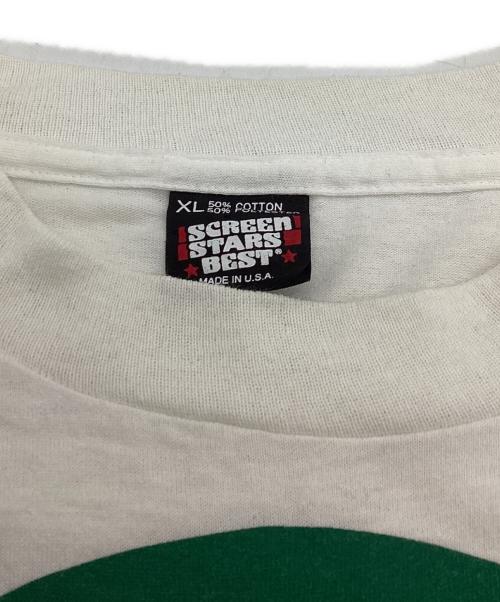 SCREEN STARS BEST（スクリーンズスターズベスト）SCREEN STARS BEST (スクリーンズスターズベスト) プリントTシャツ　/　 90s　/　 シングルステッチ　/　 USA製 ホワイト サイズ:XLの古着・服飾アイテム