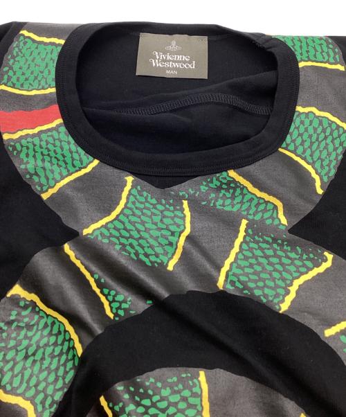 Vivienne Westwood man（ヴィヴィアン ウェストウッド マン）Vivienne Westwood man (ヴィヴィアン ウェストウッド マン) SNAKE” ビッグロングＴシャツ / スネイク / big long T-shirts / VW-LP-82724 ブラック サイズ:FREEの古着・服飾アイテム