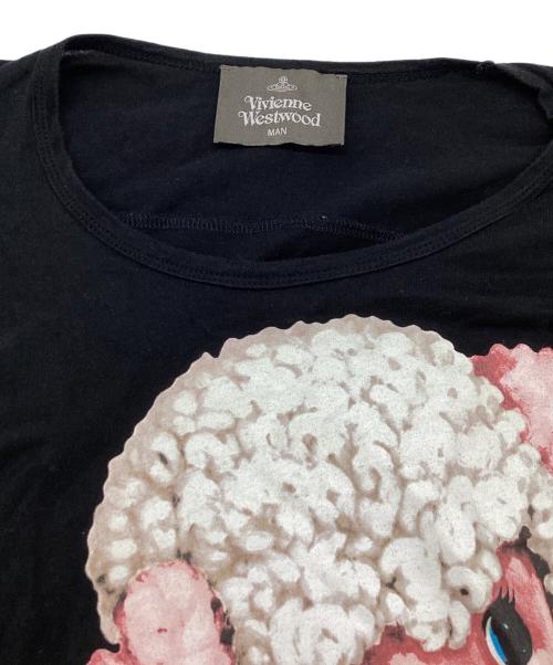 Vivienne Westwood man（ヴィヴィアン ウェストウッド マン）Vivienne Westwood man (ヴィヴィアン ウェストウッド マン) コットンラム リラックスTシャツ / cotton lamb relax T-shirt / VW-LP-80322 ブラック サイズ:FREEの古着・服飾アイテム