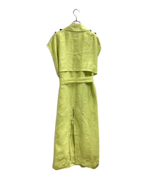 MYLAN（マイラン）MYLAN (マイラン) Trench Coat Dress / トレンチコートドレス　MY21SS-OP022 黄緑 サイズ:FREEの古着・服飾アイテム