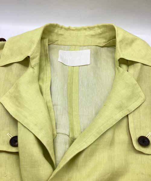 MYLAN（マイラン）MYLAN (マイラン) Trench Coat Dress / トレンチコートドレス　MY21SS-OP022 黄緑 サイズ:FREEの古着・服飾アイテム