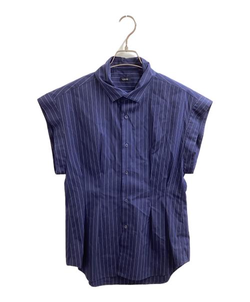 LOEFF（ロエフ）LOEFF (ロエフ) LF CTN BRD WNG REG YK ST半袖ブラウス / 8816-299-0015 ネイビー サイズ:1の古着・服飾アイテム