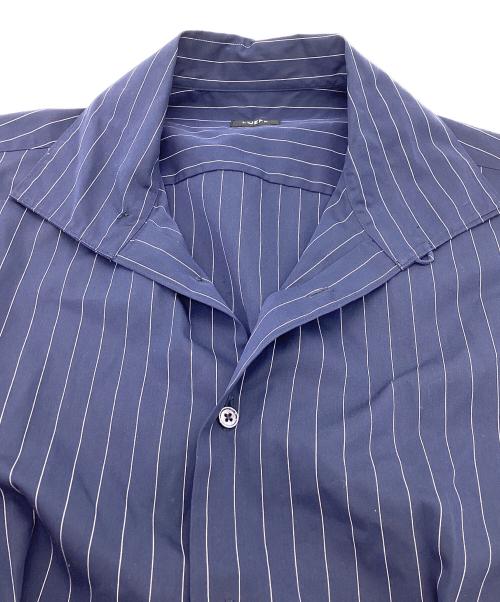 LOEFF（ロエフ）LOEFF (ロエフ) LF CTN BRD WNG REG YK ST半袖ブラウス / 8816-299-0015 ネイビー サイズ:1の古着・服飾アイテム