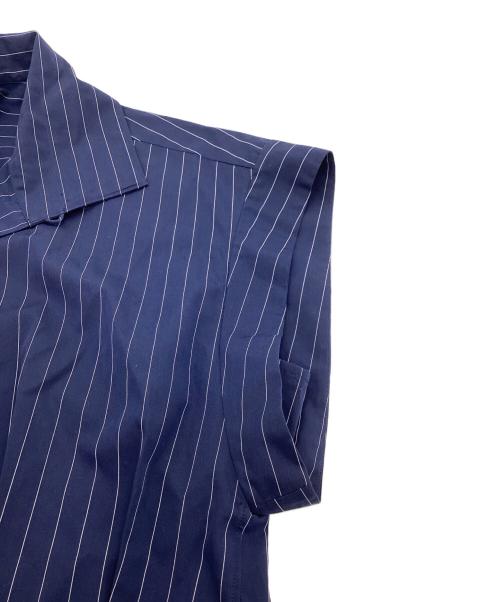 LOEFF（ロエフ）LOEFF (ロエフ) LF CTN BRD WNG REG YK ST半袖ブラウス / 8816-299-0015 ネイビー サイズ:1の古着・服飾アイテム