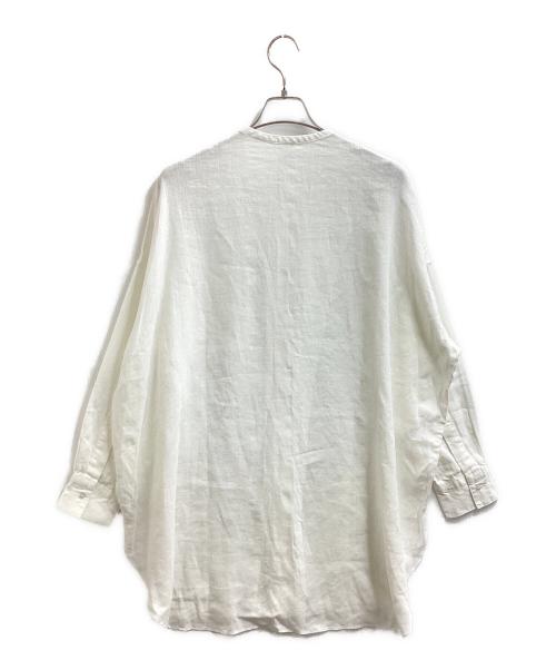 KAGURE（カグレ）KAGURE (カグレ) リネンチュニックシャツ / GAA4-23M012 ホワイト サイズ:FREEの古着・服飾アイテム