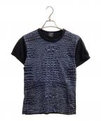 Jean Paul Gaultier hommeジャンポールゴルチェオム）の古着「クロコダイル転写 Tシャツ」｜ブラック