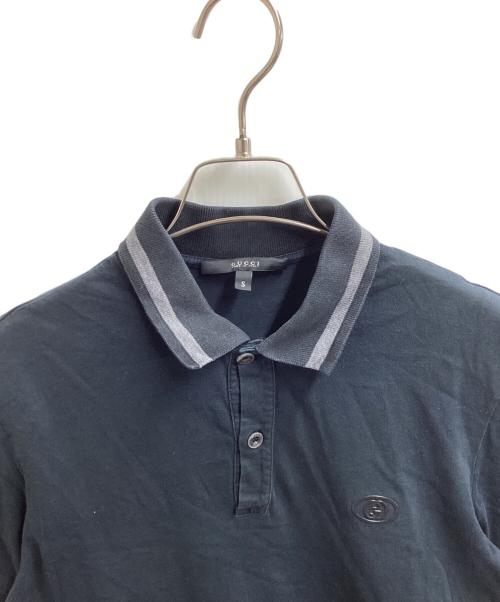 GUCCI（グッチ）GUCCI (グッチ) ポロシャツ ブラック サイズ:Sの古着・服飾アイテム