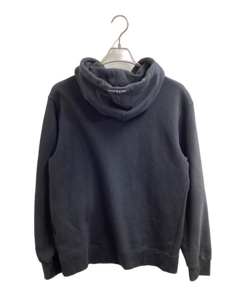 NIKE（ナイキ）NIKE (ナイキ) SUPREME (シュプリーム) 19AW / Leather Applique Hooded Sweatshirt / レザーアップリケフーデットスウェットシャツ / CK6225-010 ブラック サイズ:Sの古着・服飾アイテム