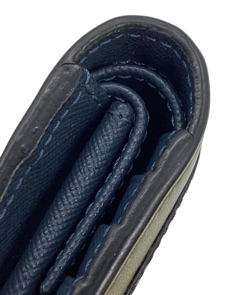 MARNI（マルニ）MARNI (マルニ) バイカラーウォレット / Bicolor Wallet / FMI0046Q0 LV520 ブラック×グリーンの古着・服飾アイテム