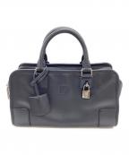 LOEWEロエベ）の古着「ハンドバッグ / hand bag / AMAZONA28 / アマソナ28 / 01 12 11」｜ネイビー