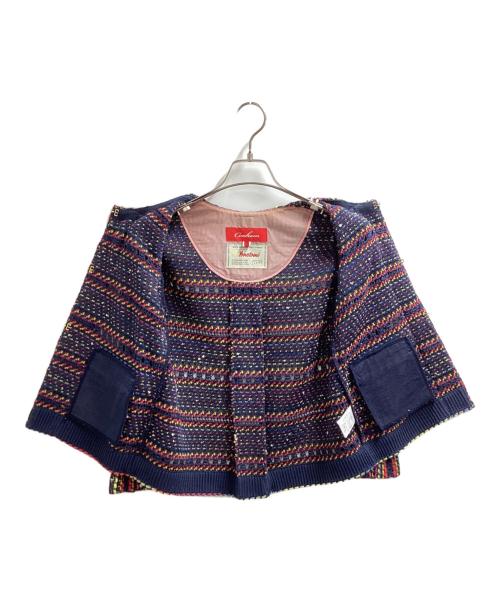 Coohem（コーヘン）Coohem (コーヘン) ツイードジャケット / 152-005 ネイビー サイズ:36の古着・服飾アイテム