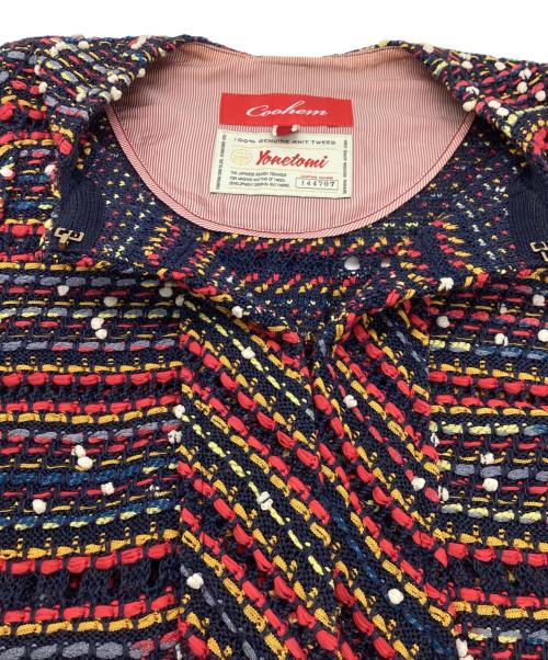 Coohem（コーヘン）Coohem (コーヘン) ツイードジャケット / 152-005 ネイビー サイズ:36の古着・服飾アイテム