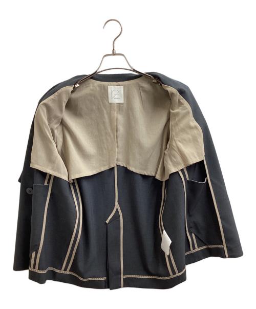 crewre（クルー）crewre (クルー) ハーフスリーブボクシージャケット / half sleeve boxy jacket / cr24ss03021 グレー サイズ:1の古着・服飾アイテム