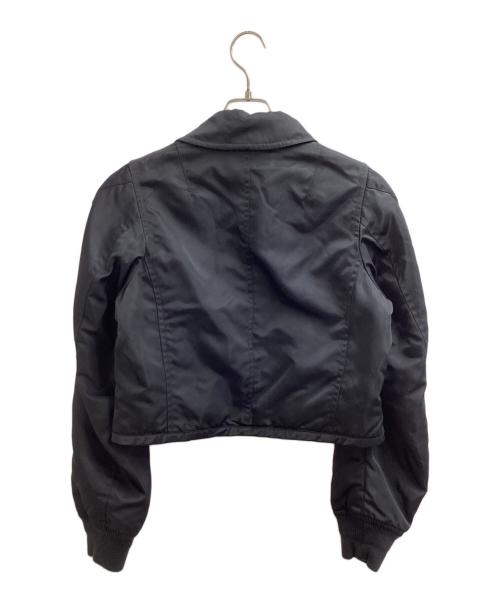 tricot COMME des GARCONS（トリココムデギャルソン）tricot COMME des GARCONS (トリココムデギャルソン) 丸襟裏地キルティングブルゾン / TJ-080020 / AD1993 93AW  ブラック サイズ:不明の古着・服飾アイテム