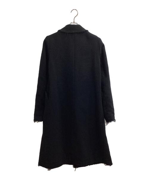 tricot COMME des GARCONS（トリココムデギャルソン）tricot COMME des GARCONS (トリココムデギャルソン) 裁ち切りオーバーサイズロングコート / TL-C001 / AD2003 03AW ブラック サイズ:Mの古着・服飾アイテム
