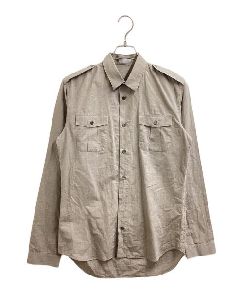 DIOR HOMME（ディオール オム）DIOR HOMME (ディオール オム) サファリシャツ/233C515A2022 ブラウン サイズ:38の古着・服飾アイテム
