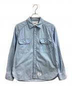 WTAPSダブルタップス）の古着「Cotton Chambray / コットンシャンブレーシャツ / 242WVDT-SHM02 / EX49＿COLLECTION」｜インディゴ