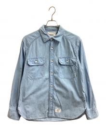 WTAPS（ダブルタップス）の古着「Cotton Chambray / コットンシャンブレーシャツ / 242WVDT-SHM02 / EX49＿COLLECTION」｜インディゴ