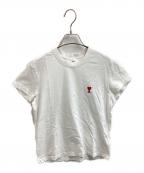 AMI Alexandre Mattiussiアミアレクサンドルマテュッシ）の古着「AMI DE COEUR T-SHIRT / ロゴTシャツ / BFUTS001.724」｜ホワイト