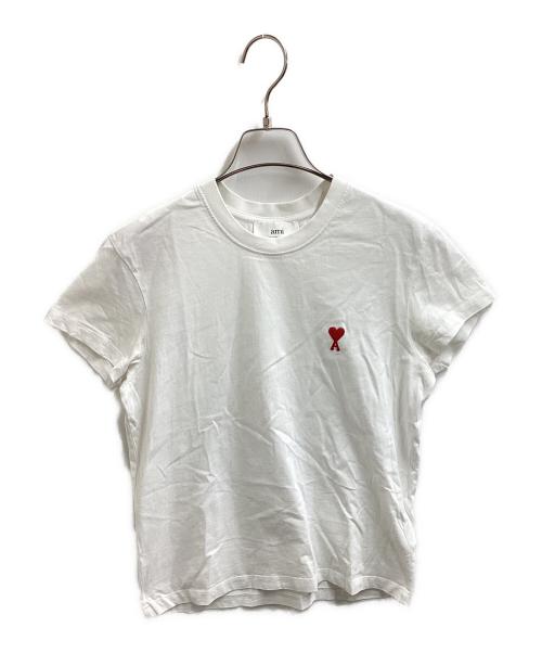 AMI Alexandre Mattiussi（アミアレクサンドルマテュッシ）AMI Alexandre Mattiussi (アミアレクサンドルマテュッシ) AMI DE COEUR T-SHIRT / ロゴTシャツ / BFUTS001.724 ホワイト サイズ:XXSの古着・服飾アイテム