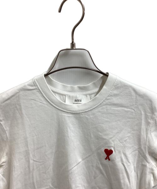 AMI Alexandre Mattiussi（アミアレクサンドルマテュッシ）AMI Alexandre Mattiussi (アミアレクサンドルマテュッシ) AMI DE COEUR T-SHIRT / ロゴTシャツ / BFUTS001.724 ホワイト サイズ:XXSの古着・服飾アイテム