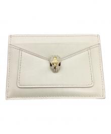 BVLGARI（ブルガリ）の古着「セルペンティ フォーエバー カードホルダー / Serpenti Forever Card Holder / 294613 」｜アイボリー