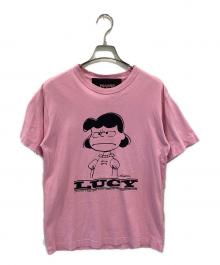 MARC JACOBS×PEANUTS（マークジェイコブス×ピーナッツ）の古着「DISTRESSED S/S PRINT T-SHIRT LUCY / M4008408 / MADE IN PORTUGAL」｜ピンク