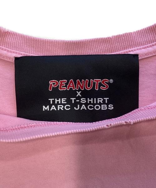 MARC JACOBS（マークジェイコブス）MARC JACOBS (マークジェイコブス) PEANUTS (ピーナッツ) DISTRESSED S/S PRINT T-SHIRT LUCY / M4008408 / MADE IN PORTUGAL ピンク サイズ:XSの古着・服飾アイテム