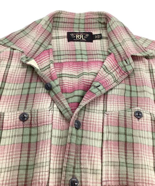 RRL（ダブルアールエル）RRL (ダブルアールエル) チェックシャツ / 0200011734 グリーン×ピンク サイズ:170/92Aの古着・服飾アイテム