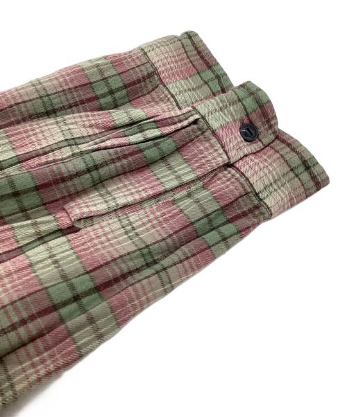 RRL（ダブルアールエル）RRL (ダブルアールエル) チェックシャツ / 0200011734 グリーン×ピンク サイズ:170/92Aの古着・服飾アイテム