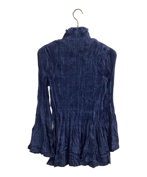 tricot COMME des GARCONS（トリココムデギャルソン）tricot COMME des GARCONS (トリココムデギャルソン) プリーツブラウス / Pleats Blouse / AD1993 / TB-100210 ネイビー サイズ:FREEの古着・服飾アイテム